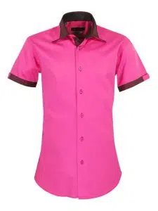 chemise-manches-courtes-rose-fushia-tendance