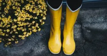 bottes en caoutchouc équipement type du jardinier