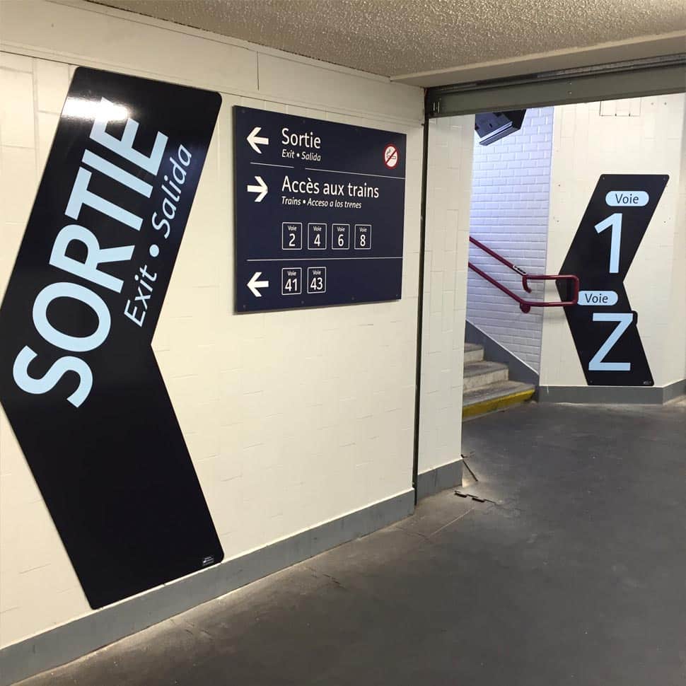 signalétique gare