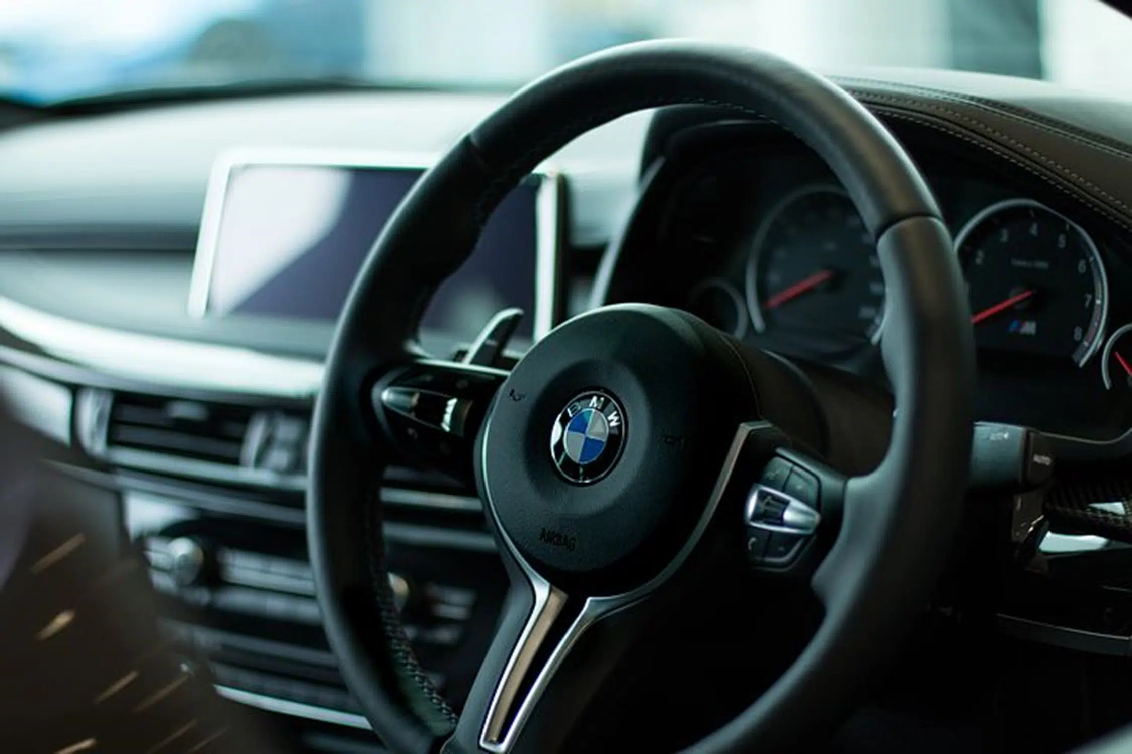 L'intérieur d'une voiture