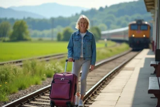 Vacanciers impatients attendant leur départ en voyage