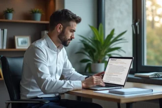 Modèle de CV en ligne pour candidature professionnelle